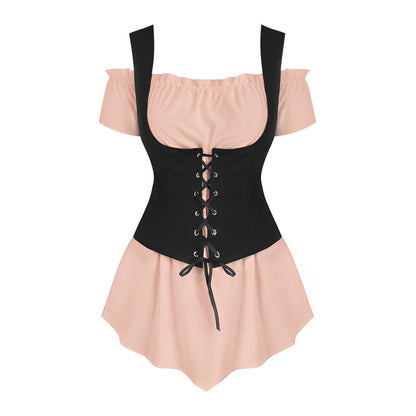 Danica - Frauen-Outfit mit Schnürung fürs Oktoberfest