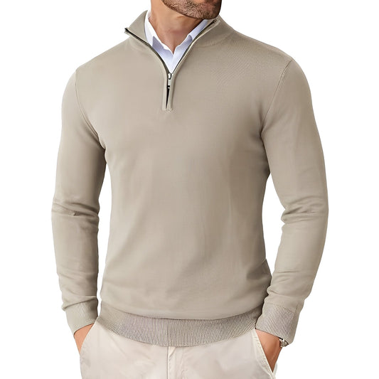 Darell - Schicker Herrenstrickpullover mit Reißverschluss