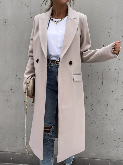 Moriah - Eleganter und warmer Damen-Wollmantel
