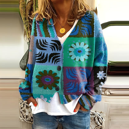 Nydia - Bequemer, weicher Damensweater mit Muster