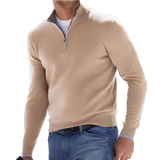 Eliott - Herren-Kaschmirpullover mit Zipper