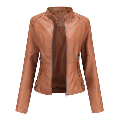 Martha - Modische, enge Damenlederjacke
