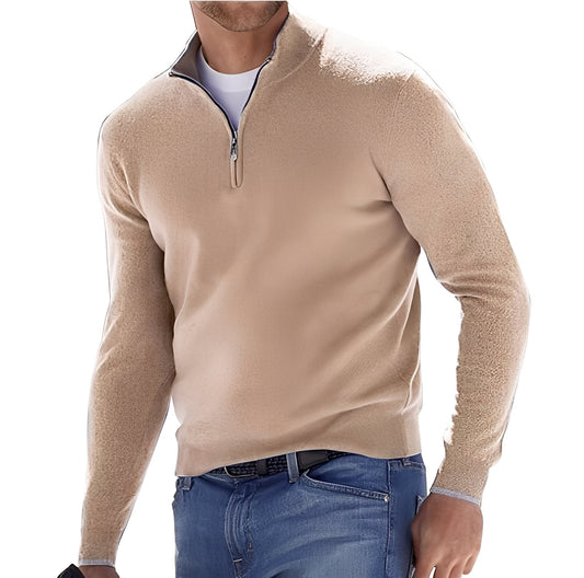 Zayne - Komfortabler Herren-Sweater mit Reißverschluss