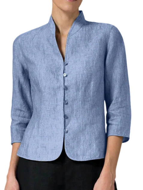 Julia – Damen Bluse mit Stehkragen