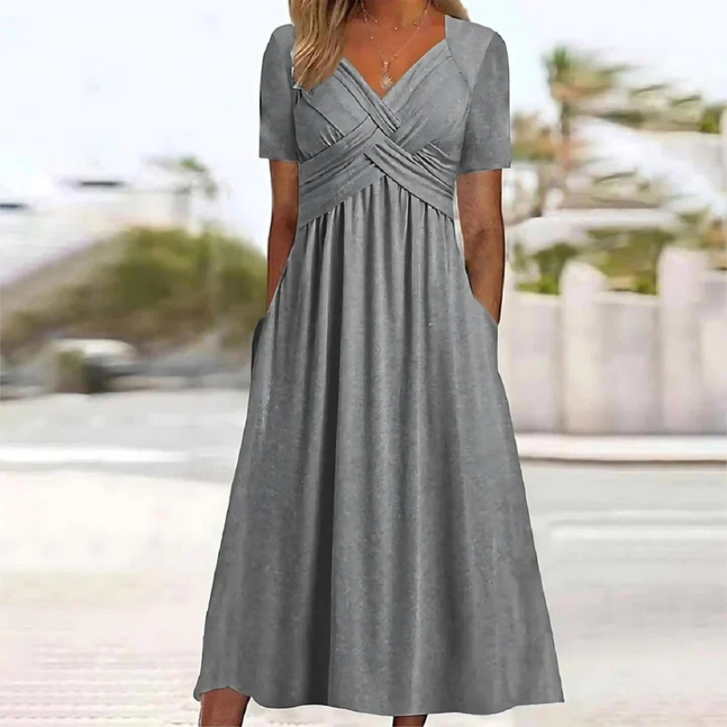 Mara – Weiches A-Linien-Kleid