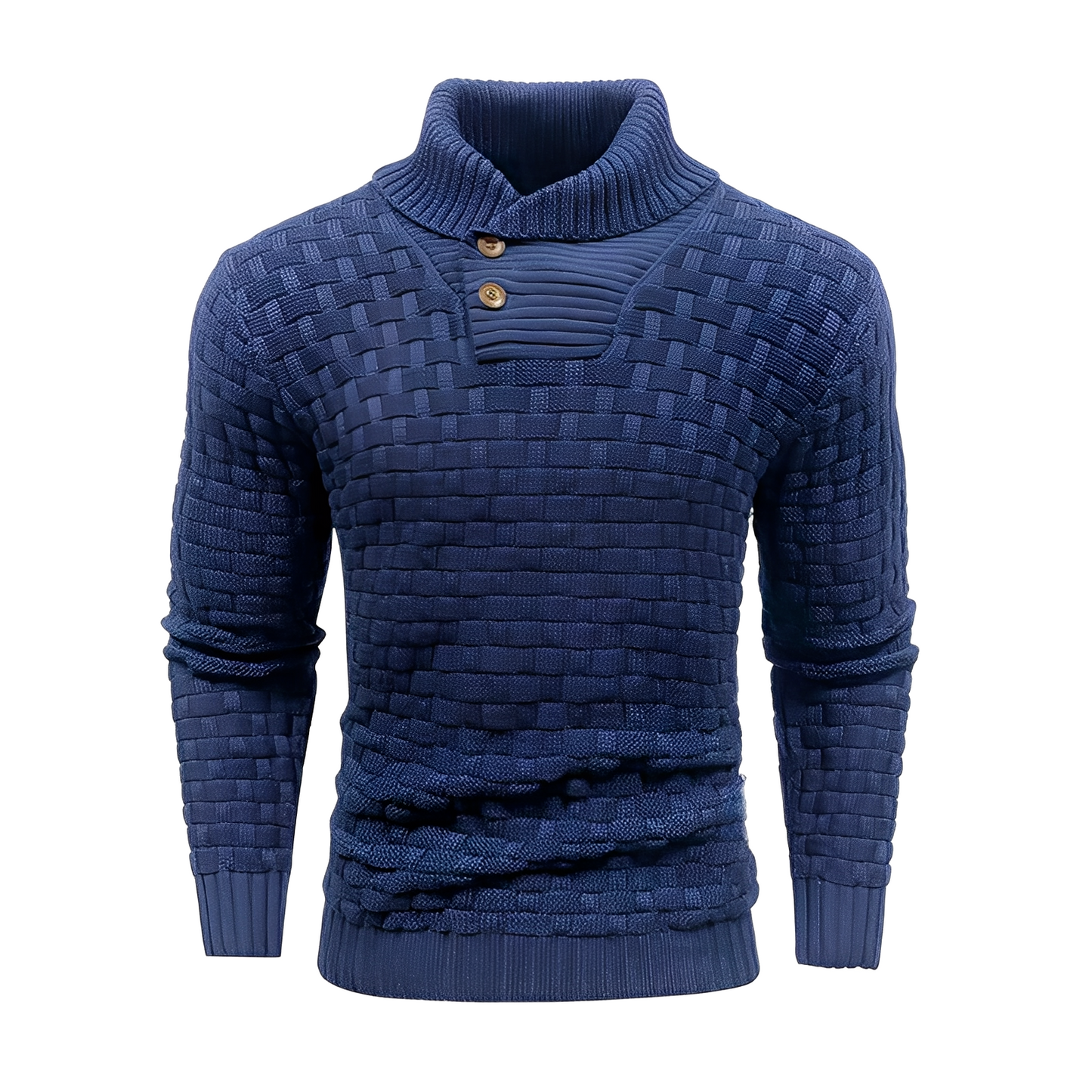 Branson - Bequemer Herrenpullover mit hohem Kragen