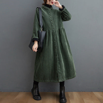 Amelia - Warmer Cord-Mantel mit lockerer Passform für Damen