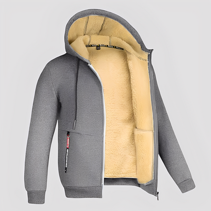 Waldo - Schlichter Herren-Hoodie mit Fleece-Futter