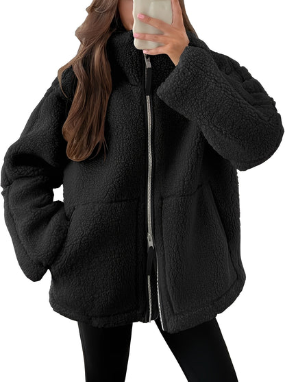 Rowena - Elegante Damen-Wolljacke mit Reißverschluss