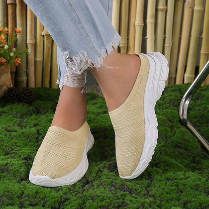 Malani - Moderne Damenschuhe mit Keilabsatz zum Hineinschlüpfen
