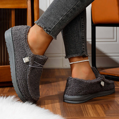 Mellony - Moderne flache Teddyschuhe für Frauen