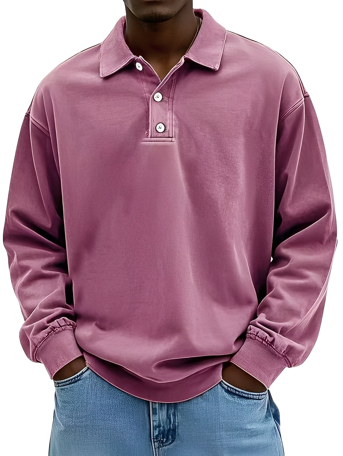 Clayton - Traditionelles Herren-Poloshirt mit langen Ärmeln