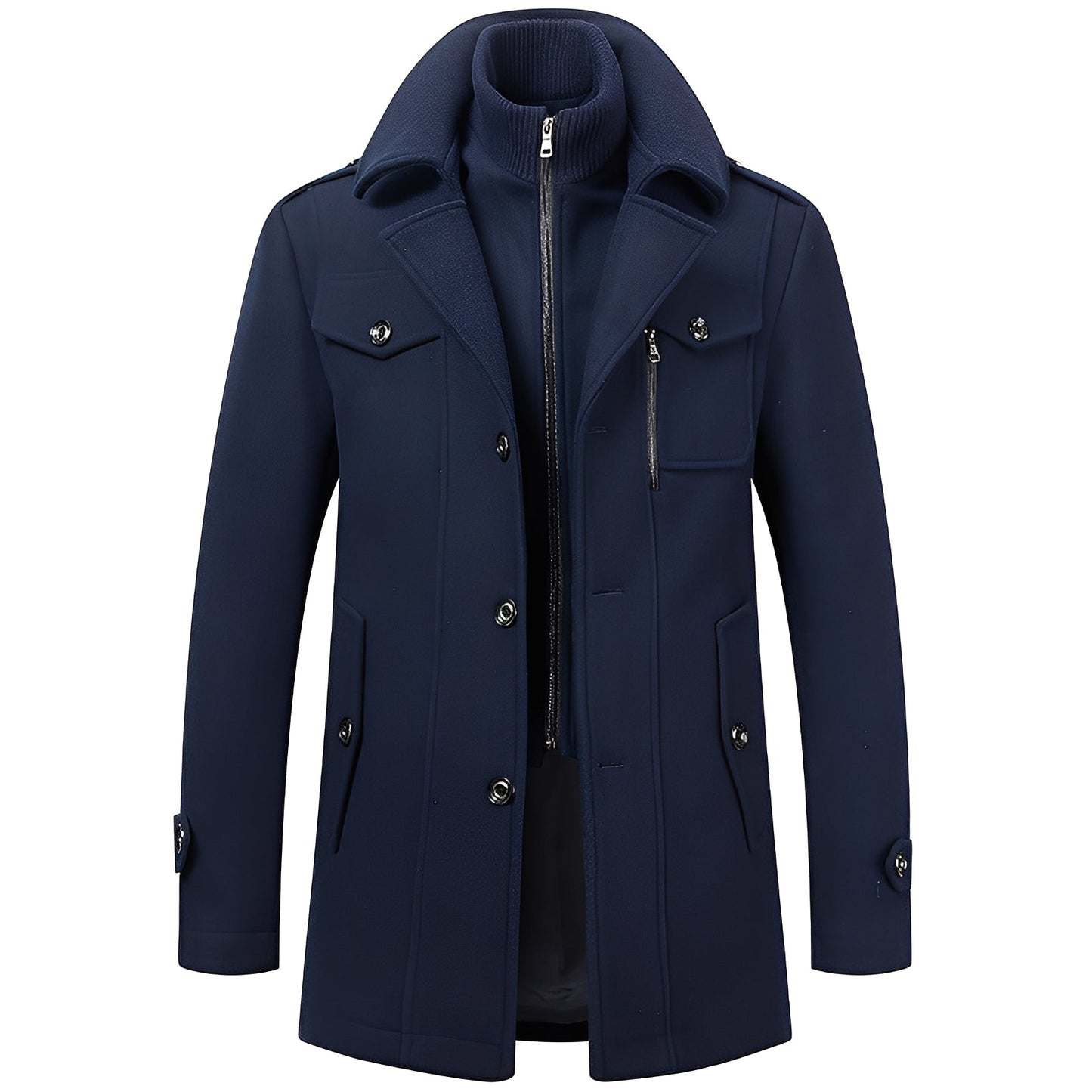 Darius - Trendige, warme Herrenwolljacke