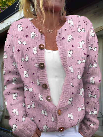 Kandace - Schicker Damen-Cardigan mit Blumenprint