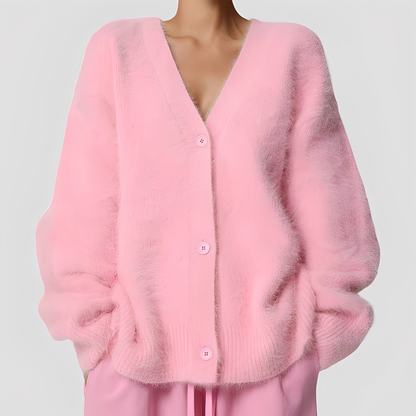 Lavena - Gemütlicher, weiter Damen-Kaschmirpullover