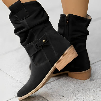 Celestine - Modische kurze Damenstiefel mit runder Kappe