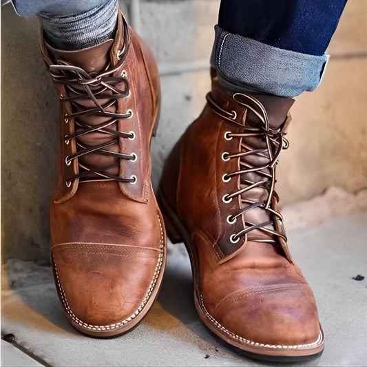 Jaydon - Klassische Herrenschuhe aus Leder mit runder Spitze