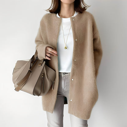 Dahlia - Stilvoller, locker geschnittener Damen-Cardigan