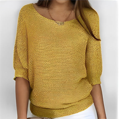Kathleen - Bequemer und lockerer Damenpullover