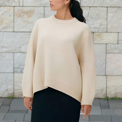 Shanelle - Klassischer Damenpullover mit rundem Halsausschnitt