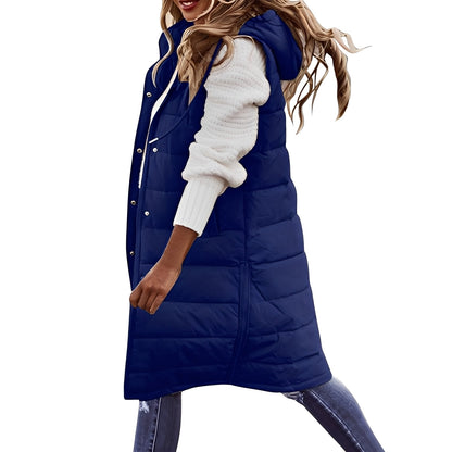 Brenna - Stilvolle lange Damen-Daunenjacke