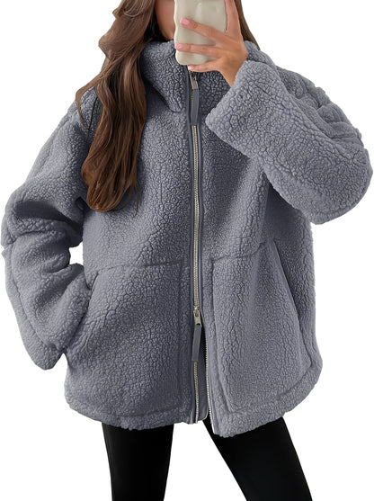 Rowena - Elegante Damen-Wolljacke mit Reißverschluss