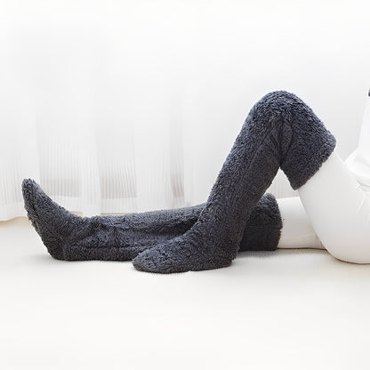 Camellia - Warme, kniehohe Wintersocken für Frauen