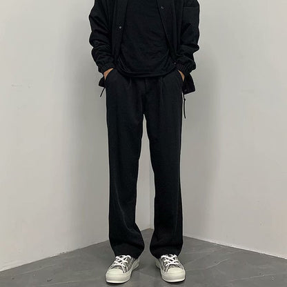 Caleb - Elegante, locker geschnittene, gerade Herrenhose