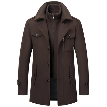 Darius - Trendige, warme Herrenwolljacke