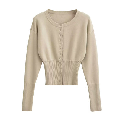 Reverie - Elegantes, kurzes Damen-Stricktop