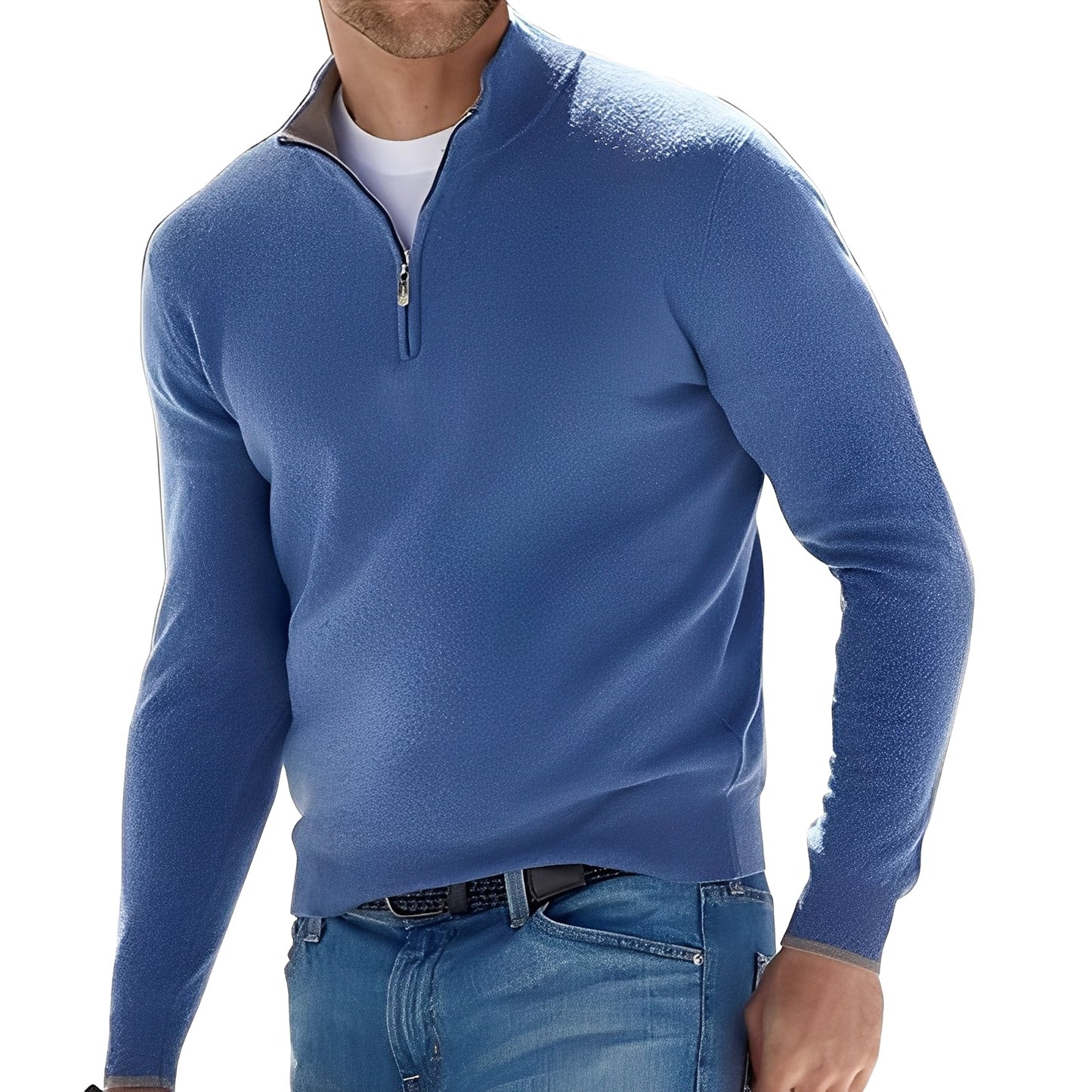 Fredric - Kuscheliger Herrenpullover mit Zipper