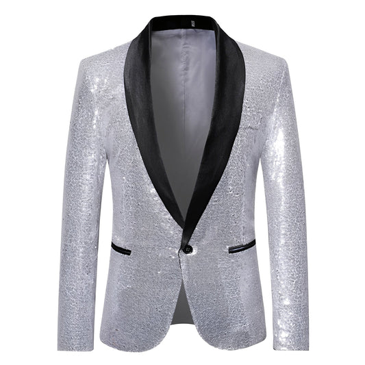 Jerome - Klassischer, eleganter Paillettenblazer für Herren
