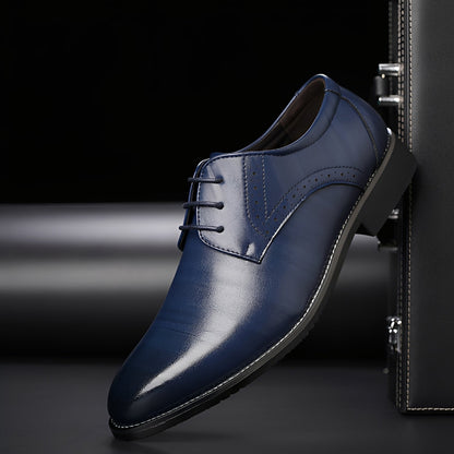 Desmond - Schicke Lederschnürschuhe mit Lochmuster für Männer