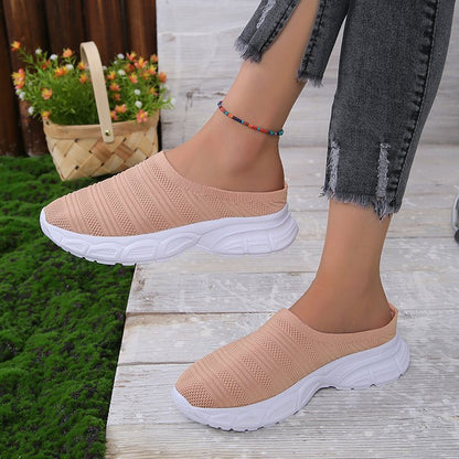 Malani - Moderne Damenschuhe mit Keilabsatz zum Hineinschlüpfen