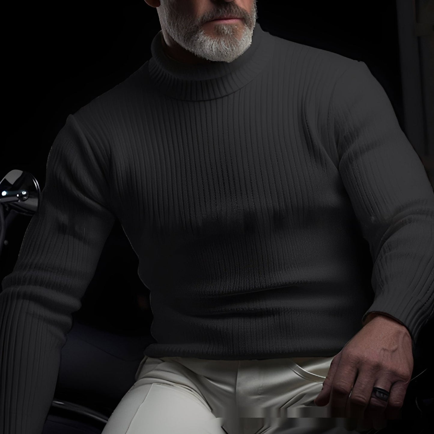 Jaron - Bequemer Herrenrollkragenpullover