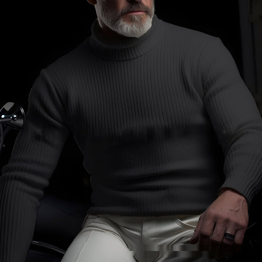 Randolf - Eleganter, einfacher Rollkragenpullover für Männer