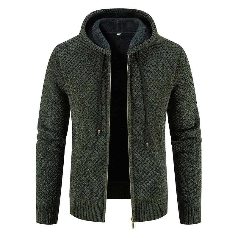 Roswell - Stylischer Herren-Cardigan mit Kapuze