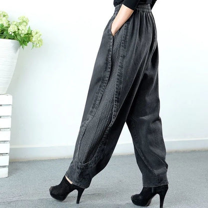 Tawnee - Bequeme, weit geschnittene Patchwork-Haremshorts für Damen