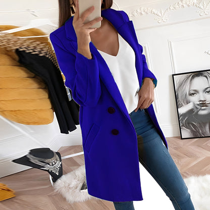 Nichole - Schicker und warmer langer Damenmantel