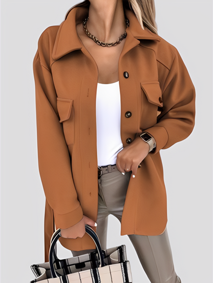 Tiffanie - Moderne, leichte Wolljacke für Damen mit Reverskragen