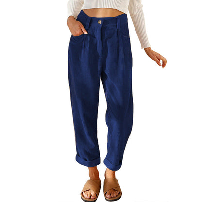 Chelsie - Bequeme Damen-Cordhose mit hohem Bund