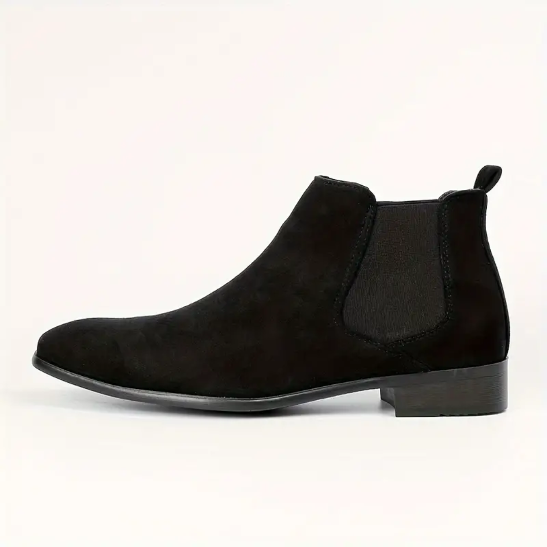 Dario – Chelsea-Stiefel aus Echtem Leder mit Niedrigem Absatz