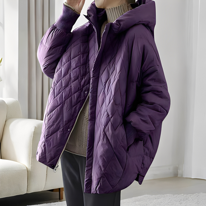 Abigail - Warmer Wintermantel für Damen mit Daunen und Reißverschluss