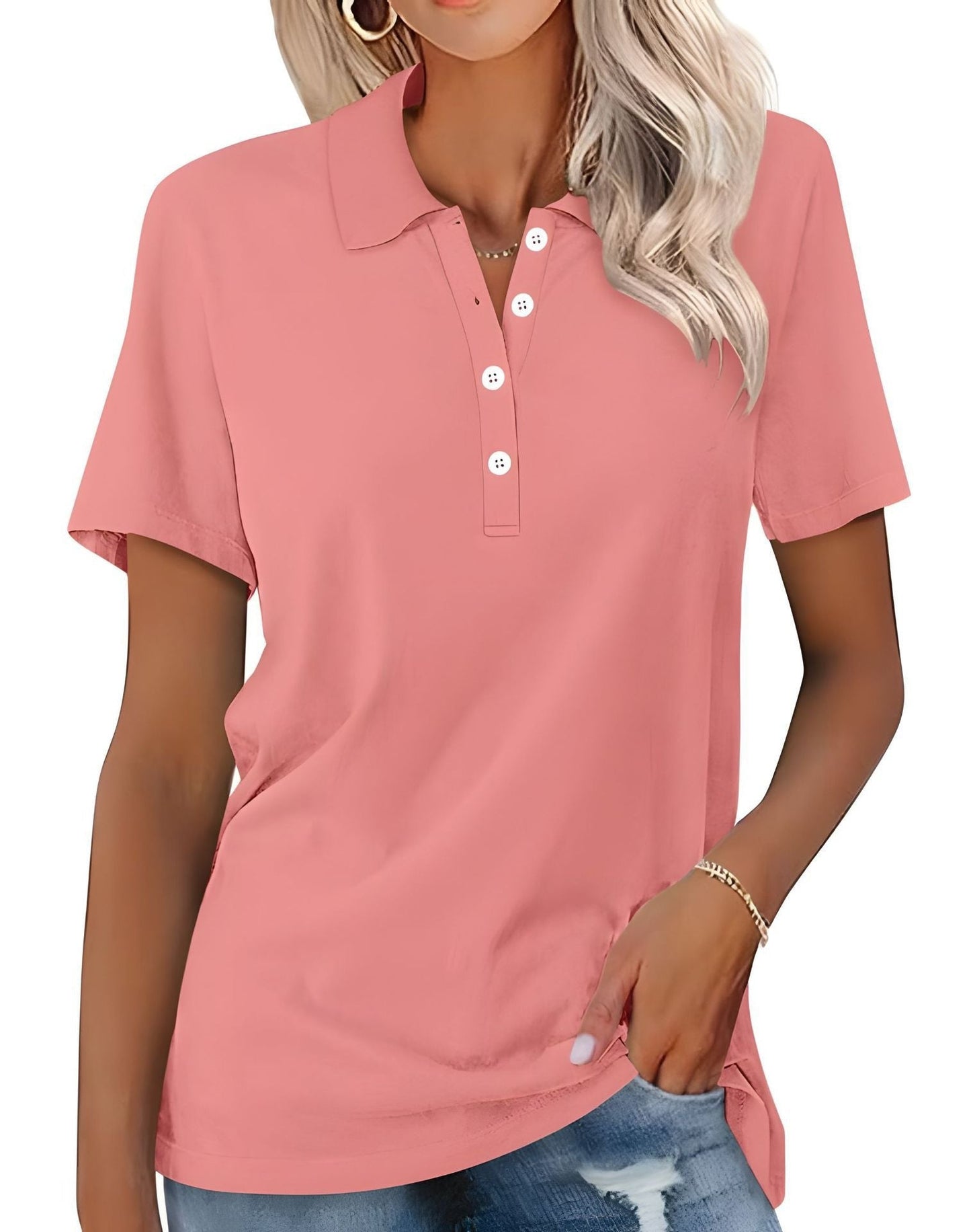 Stella - Bequemes Slim-Fit-Poloshirt für Damen