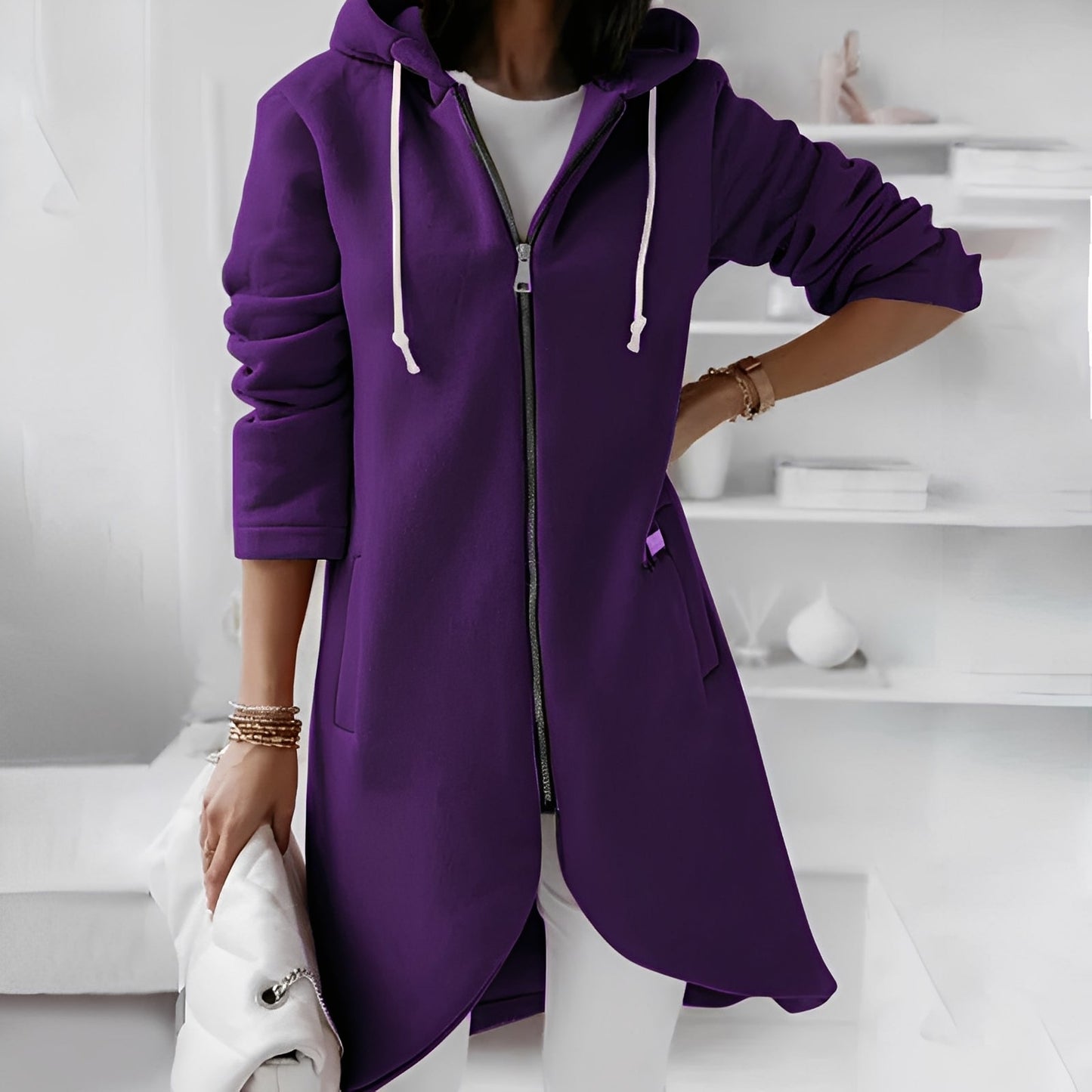Myranda - Modische Jacke mit Kapuze für Damen