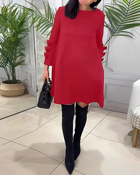 Elenora - Schickes Kleid mit langen Ärmeln für Damen
