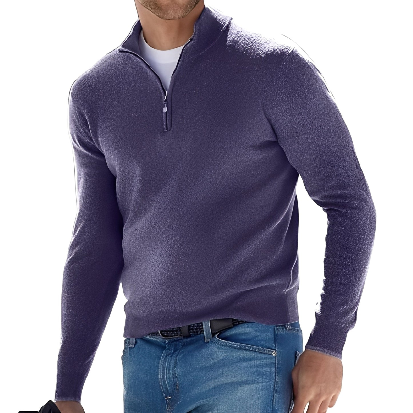 Fredric - Kuscheliger Herrenpullover mit Zipper