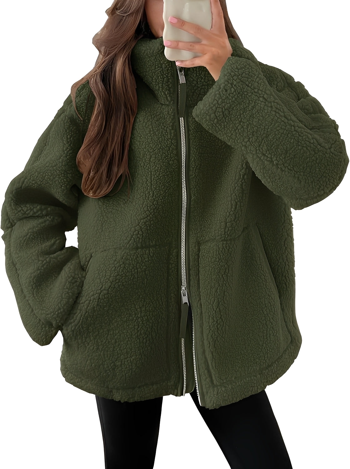 Rowena - Elegante Damen-Wolljacke mit Reißverschluss