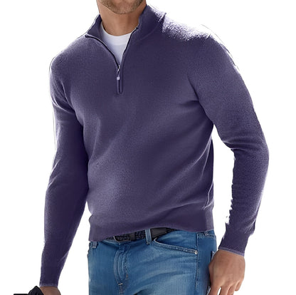 Kennith - Komfortabler Herrenpullover mit Zipper