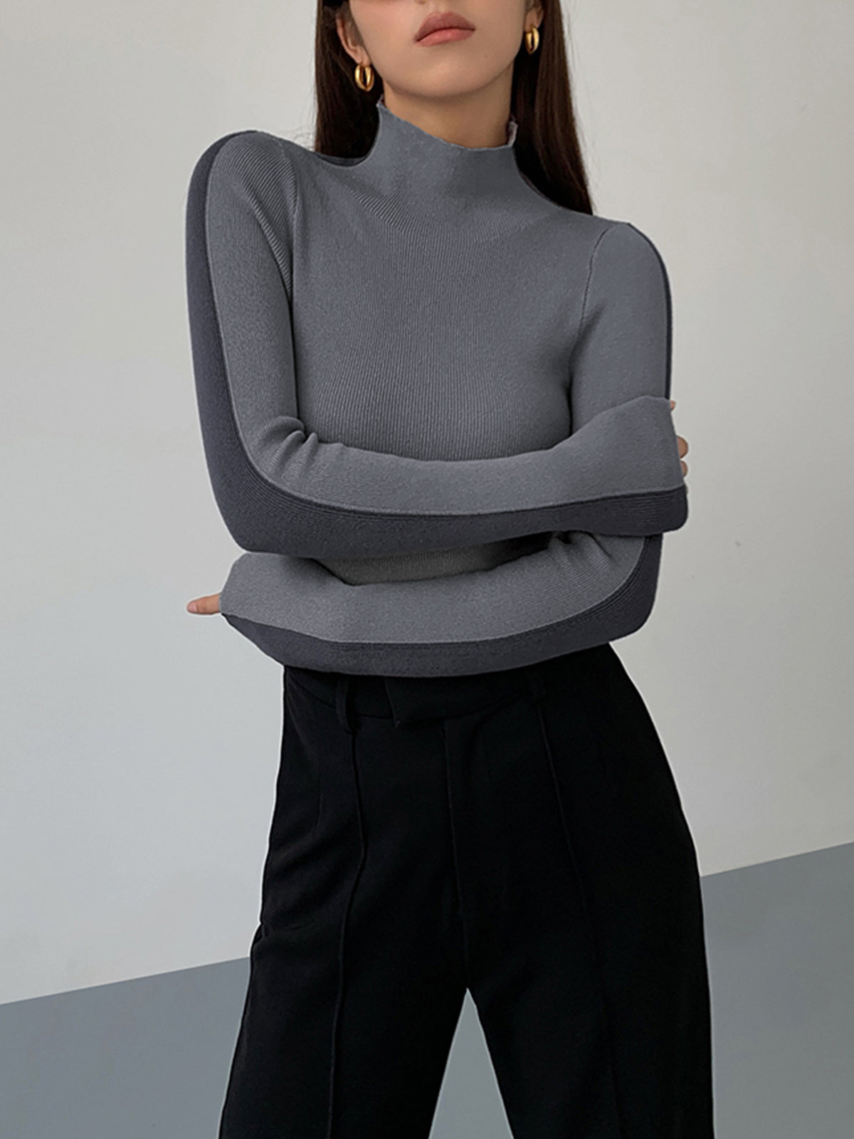 Tabea – Wendbare Strickoberteil in zwei Farben